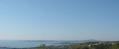 La vue sur le golf de St Tropez à l'horizon