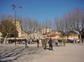 Les concours de pétanque sur la place du marché de St Aygulf